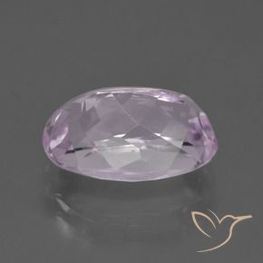 Kunzite Pourpre rosâtre très clair naturelle ovale, 7.01 ct, VVS-VS