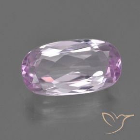 Kunzite Violet Rosâtre naturelle ovale, 6.42 ct, VS
