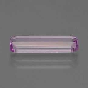 Kunzite Rose naturelle Taille émeraude, 5.10 ct, VS