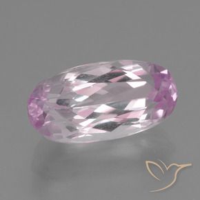 Kunzite Pourpre très clair naturelle ovale, 5.92 ct, VVS-VS
