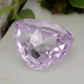 Kunzite rose naturelle coupe ovale, 16,66 ct, VVS