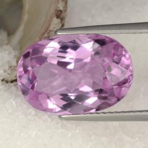 Kunzite Rose naturelle Coupe ovale, 8.26 ct, VVS-VS