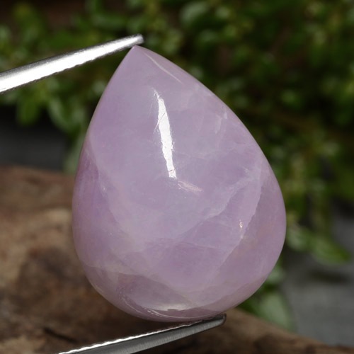 Kunzite rose naturelle en forme de poire, 22,61 ct, translucide