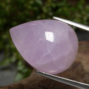 Kunzite rose naturelle en forme de poire, 22,61 ct, translucide