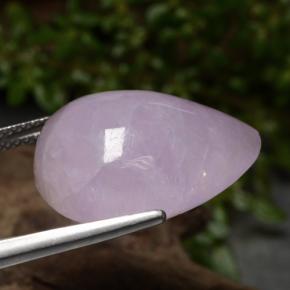 Kunzite rose naturelle en forme de poire, 22,61 ct, translucide