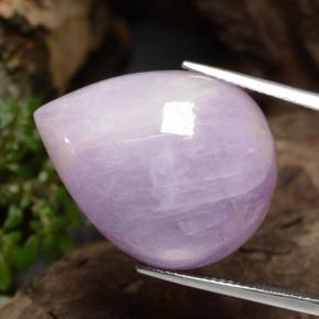 Kunzite rose naturelle en forme de poire, 36,34 ct, translucide
