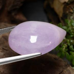 Kunzite rose naturelle en forme de poire, 36,34 ct, translucide