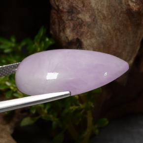 Kunzite Violet Rosâtre naturelle En forme de poire, 21.64 ct, Translucide