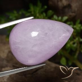 Kunzite Violet clair naturelle En forme de poire, 32.56 ct, Translucide