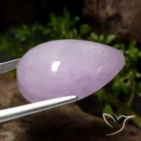 Kunzite Violet clair naturelle En forme de poire, 32.56 ct, Translucide