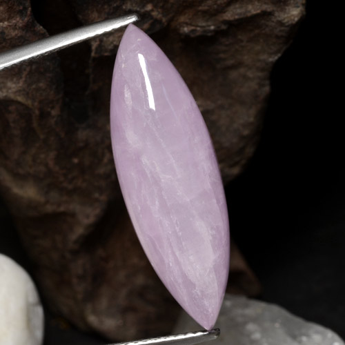 Kunzite Rose Pourpre naturelle Marquise, 17.95 ct, Translucide