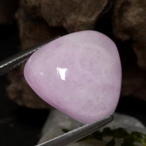Kunzite rose pourpre royal naturelle trillion, 17,67 ct, translucide