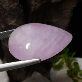 Kunzite Rose pourpre royal naturelle En forme de poire, 27.70 ct, Translucide