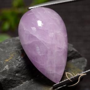 Kunzite Violet rougeâtre léger naturelle En forme de poire, 38.77 ct, Translucide