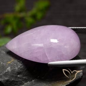 Kunzite Violet rougeâtre léger naturelle En forme de poire, 38.77 ct, Translucide