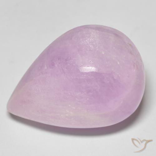 Kunzite Rose Pourpre naturelle En forme de poire, 35.03 ct, Translucide