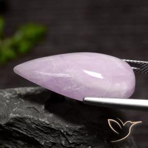 Kunzite Violet clair naturelle En forme de poire, 25.26 ct, Translucide
