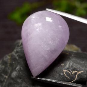 Kunzite violet naturelle en forme de poire, 31,08 ct, translucide