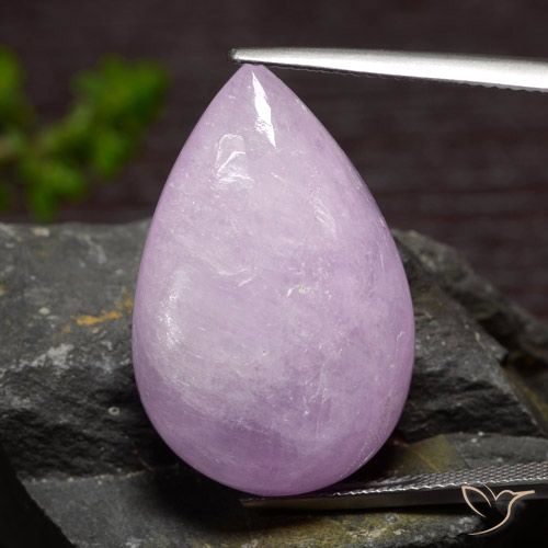 35.01ct Naturel Violet clair Kunzite, En forme de poire, Translucide