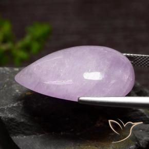 Kunzite Violet clair naturelle En forme de poire, 35.01 ct, Translucide