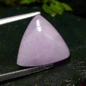 Kunzite rose naturelle trillion, 6,76 ct, translucide