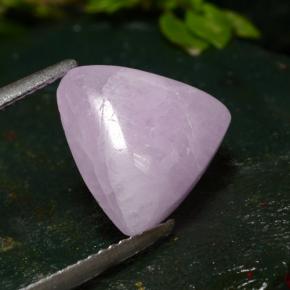 Kunzite rose naturelle trillion, 6,76 ct, translucide
