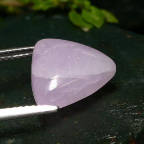 Kunzite rose naturelle trillion, 6,76 ct, translucide