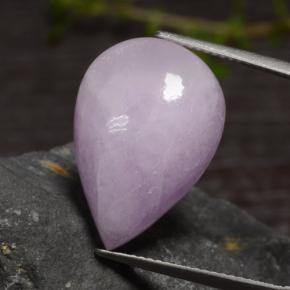 Kunzite violet naturelle en forme de poire, 18,18 ct, translucide
