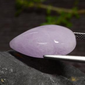 Kunzite violet naturelle en forme de poire, 18,18 ct, translucide