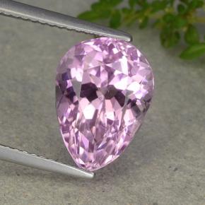 Kunzite rose naturelle en forme de poire, 6,49 ct, VVS-VS