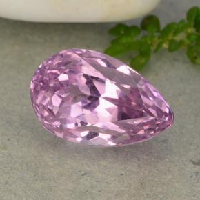 Kunzite Rose naturelle En forme de poire, 8.88 ct, VVS-VS