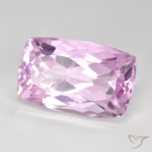 Kunzite Pourpre violet rosâtre naturelle Coussin, 10.60 ct, VS