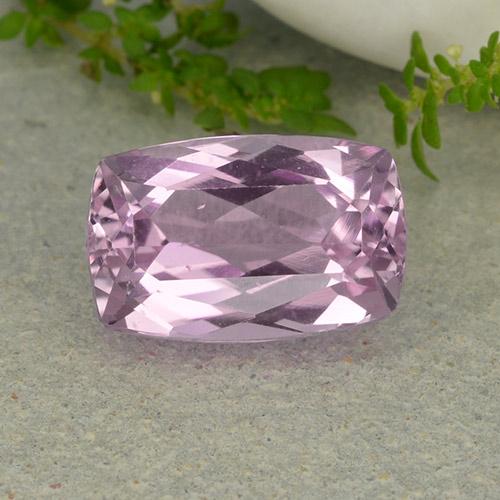 Kunzite rose naturelle coupe coussin, 7,54 ct, VS