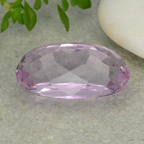 Kunzite rose naturelle coupe ovale, 8,32 ct, VVS-VS