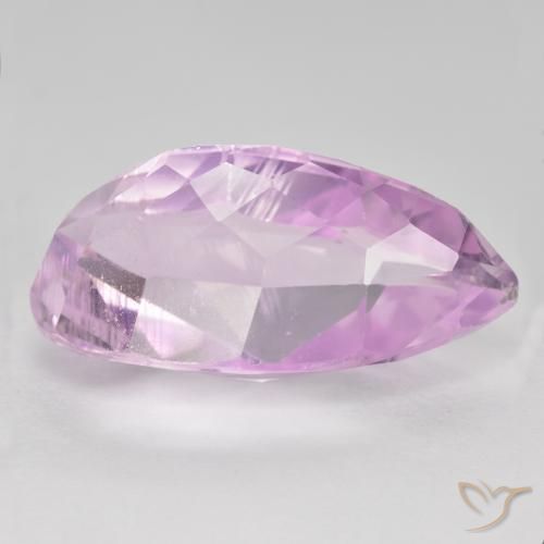 Kunzite Rose très clair naturelle En forme de poire, 12.04 ct, VS