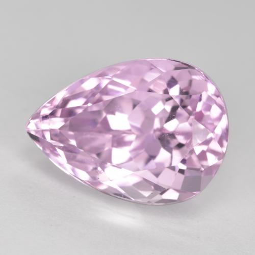 Kunzite Rose moyen naturelle En forme de poire, 11.76 ct, VS