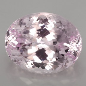 Kunzite rose naturelle coupe ovale, 56,20 ct, SI