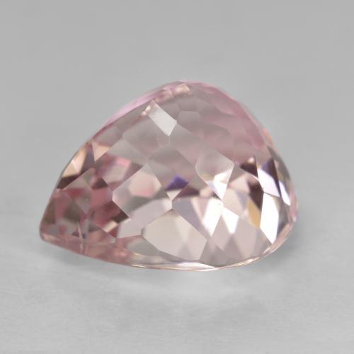 Kunzite rose naturelle en forme de poire, 11,08 ct, VS