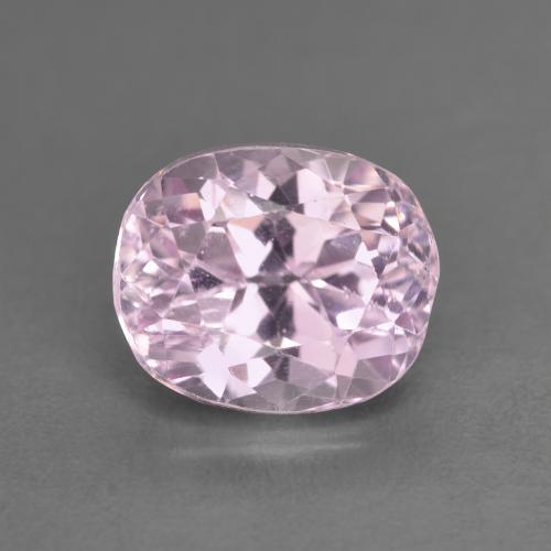 Kunzite rose naturelle coupe ovale, 3,48 ct, VS