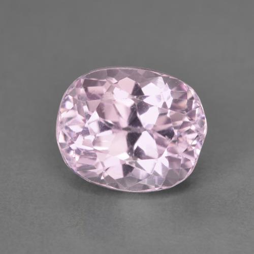 Kunzite rose naturelle coupe ovale, 3,48 ct, VS