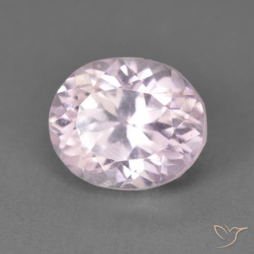 2.80ct Naturel Rose lavande très clair Kunzite, ovale, VS