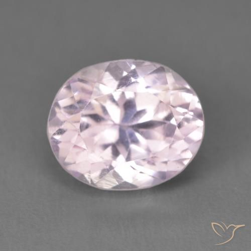Kunzite Rose lavande très clair naturelle ovale, 2.80 ct, VS