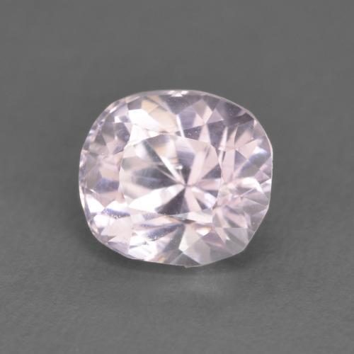 Kunzite rose naturelle coupe coussin, 1,33 ct, VS