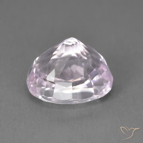 Kunzite Blanc rose violacé naturelle ovale, 3.80 ct, Opaque