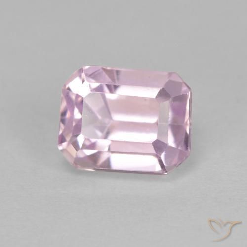 Kunzite Violet clair naturelle Octogone / coupe Émeraude, 2.07 ct, VVS