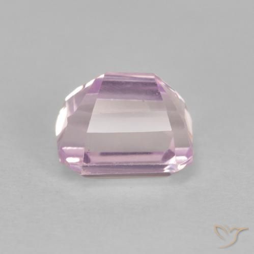 Kunzite Violet clair naturelle Octogone / coupe Émeraude, 2.07 ct, VVS
