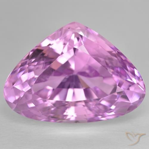 45.90ct Naturel Pourpre violet rosâtre Kunzite, En forme de poire, VVS-VS