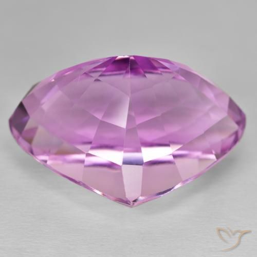 Kunzite Pourpre violet rosâtre naturelle En forme de poire, 45.90 ct, VVS-VS