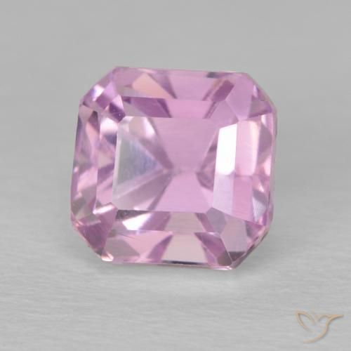 Kunzite Violet clair naturelle Octogone / coupe Émeraude, 3.30 ct, VVS-VS
