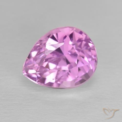 4.52ct Naturel Pourpre violet rosâtre Kunzite, En forme de poire, VS